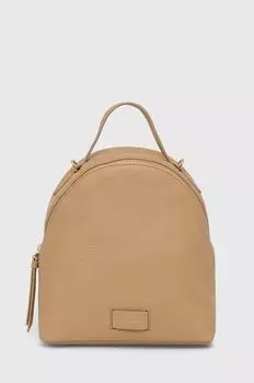 Кожаный рюкзак Coccinelle, бежевый