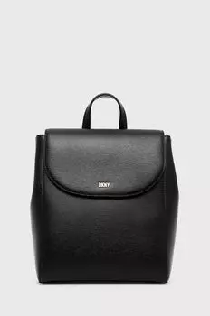 Кожаный рюкзак Dkny, черный
