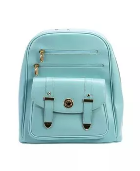 Кожаный рюкзак для ноутбука и планшета Robbins бизнес-класса Mcklein, синий