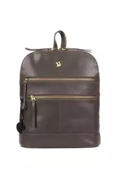 Кожаный рюкзак 'Франциска' Conkca London, серый