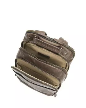 Кожаный рюкзак Frye Logan, серый