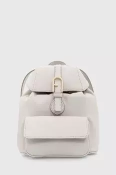 Кожаный рюкзак Furla, серый