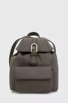 Кожаный рюкзак Furla, зеленый