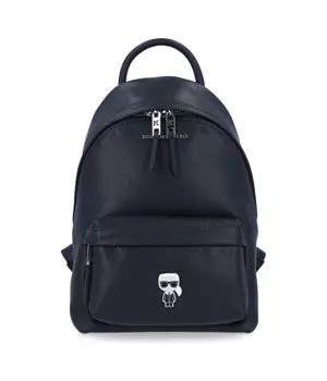 Кожаный рюкзак Ikonik Karl Lagerfeld, черный