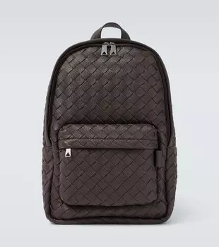 Кожаный рюкзак Intrecciato Bottega Veneta, Fondant-Silver
