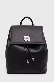 Кожаный рюкзак Karl Lagerfeld, черный