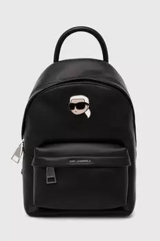 Кожаный рюкзак Karl Lagerfeld, черный
