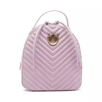 Кожаный рюкзак love click classic vi Pinko, лавандовый