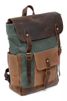 Кожаный рюкзак Memphis Urban Bag, зеленый