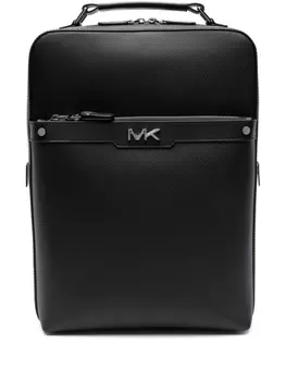Кожаный рюкзак на молнии Michael Kors, черный