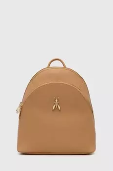 Кожаный рюкзак Patrizia Pepe, бежевый