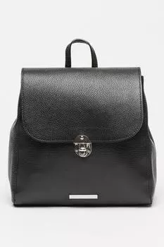 Кожаный рюкзак переливающихся цветов Chiara Canotti, черный