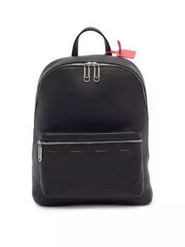 Кожаный рюкзак переплета Off-White, черный
