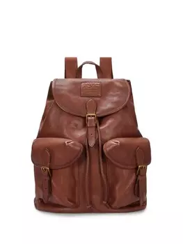 Кожаный рюкзак Polo Ralph Lauren, коричневый