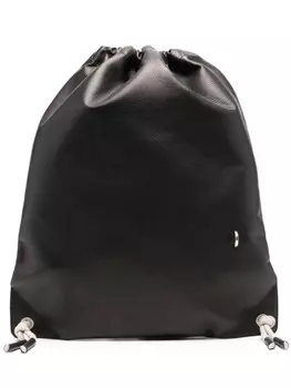 Кожаный рюкзак Рика Оуэнса Rick Owens, черный
