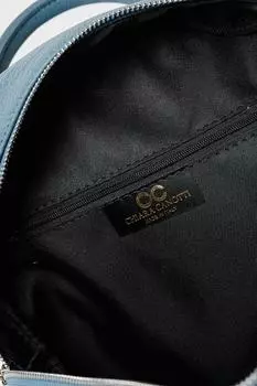 Кожаный рюкзак с передним карманом Chiara Canotti, синий