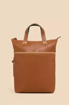 Кожаный рюкзак-трансформер White Stuff, коричневый