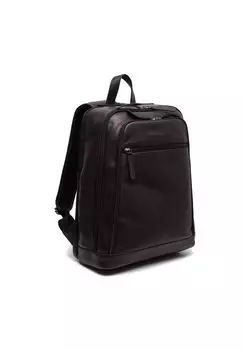 Кожаный рюкзак Wax Pull Up Detroit 39 см с отделением для ноутбука The Chesterfield Brand, черный