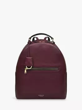 Кожаный рюкзак Witham Road среднего размера Radley, темная вишня