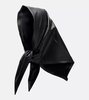 Кожаный шарф Magda Butrym, черный