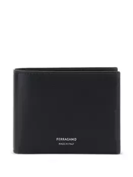 Кожаный складной кошелек Ferragamo, черный