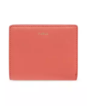 Кожаный складной кошелек Furla, оранжевый