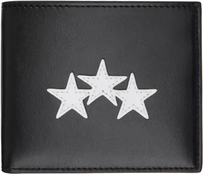 Кожаный складной кошелек Three Star AMIRI