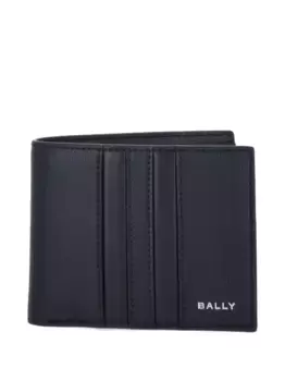 Кожаный тисненый кошелек Bally, черный