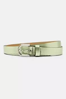 Кожаный тонкий ремень Esprit, зеленый