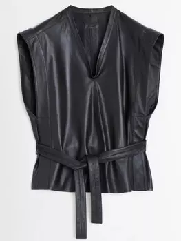 Кожаный топ LEMAIRE, коричневый