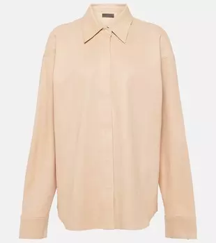 Кожаный топ simone Stouls, бежевый