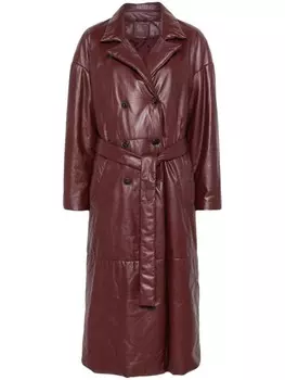 Кожаный тренч Desa 1972, красный