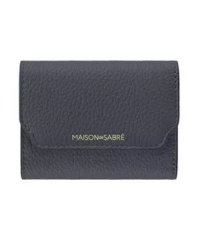 Кожаный трёхсекционный кошелёк MAISON de SABR, серый