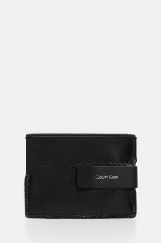 Кожаный визитница Calvin Klein, черный