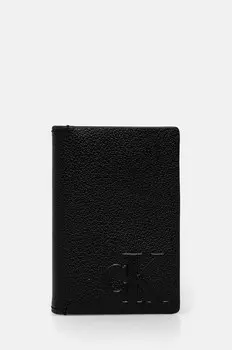 Кожаный визитница Calvin Klein Jeans, черный