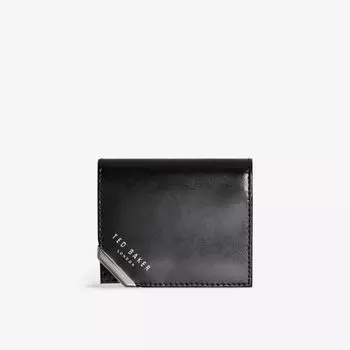 Кожаный визитница Corrall с тисненым логотипом Ted Baker, черный