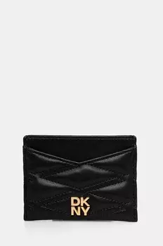 Кожаный визитница Dkny, черный