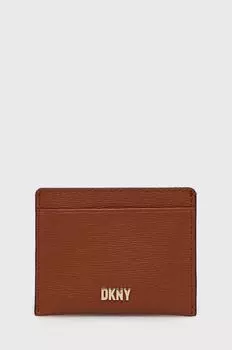 Кожаный визитница Dkny DKNY, коричневый