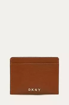 Кожаный визитница Dkny DKNY, коричневый