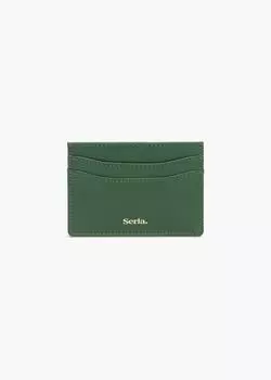 Кожаный визитница 'Лилия' Serla, зеленый