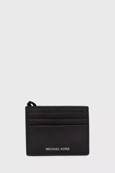 Кожаный визитница Michael Kors, черный