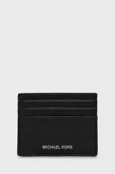Кожаный визитница Michael Kors, черный