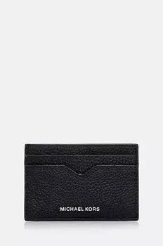 Кожаный визитница Michael Kors, черный