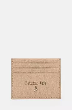Кожаный визитница Patrizia Pepe, бежевый