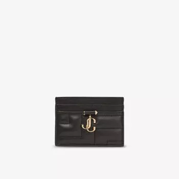 Кожаный визитница Umika Avenue с логотипом Jimmy Choo, черный