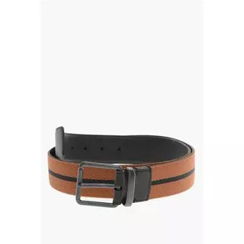 Кожаный внутренний тканевый ремень Ermenegildo Zegna, Brown