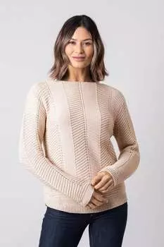 Кожаный вязаный свитер Lakeland cleo Lakeland Clothing, серый