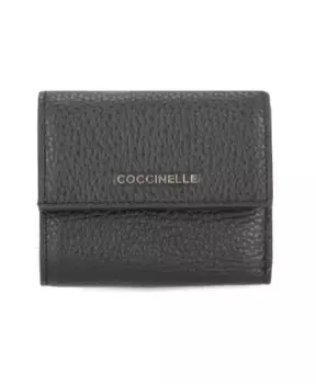 Кожаный женский кошелек Coccinelle, черный