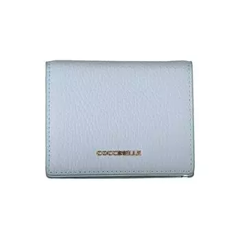 Кожаный женский кошелек Coccinelle, цвет Light Blue