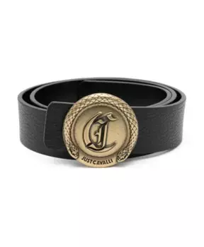 Кожаный женский ремень Just Cavalli, черный